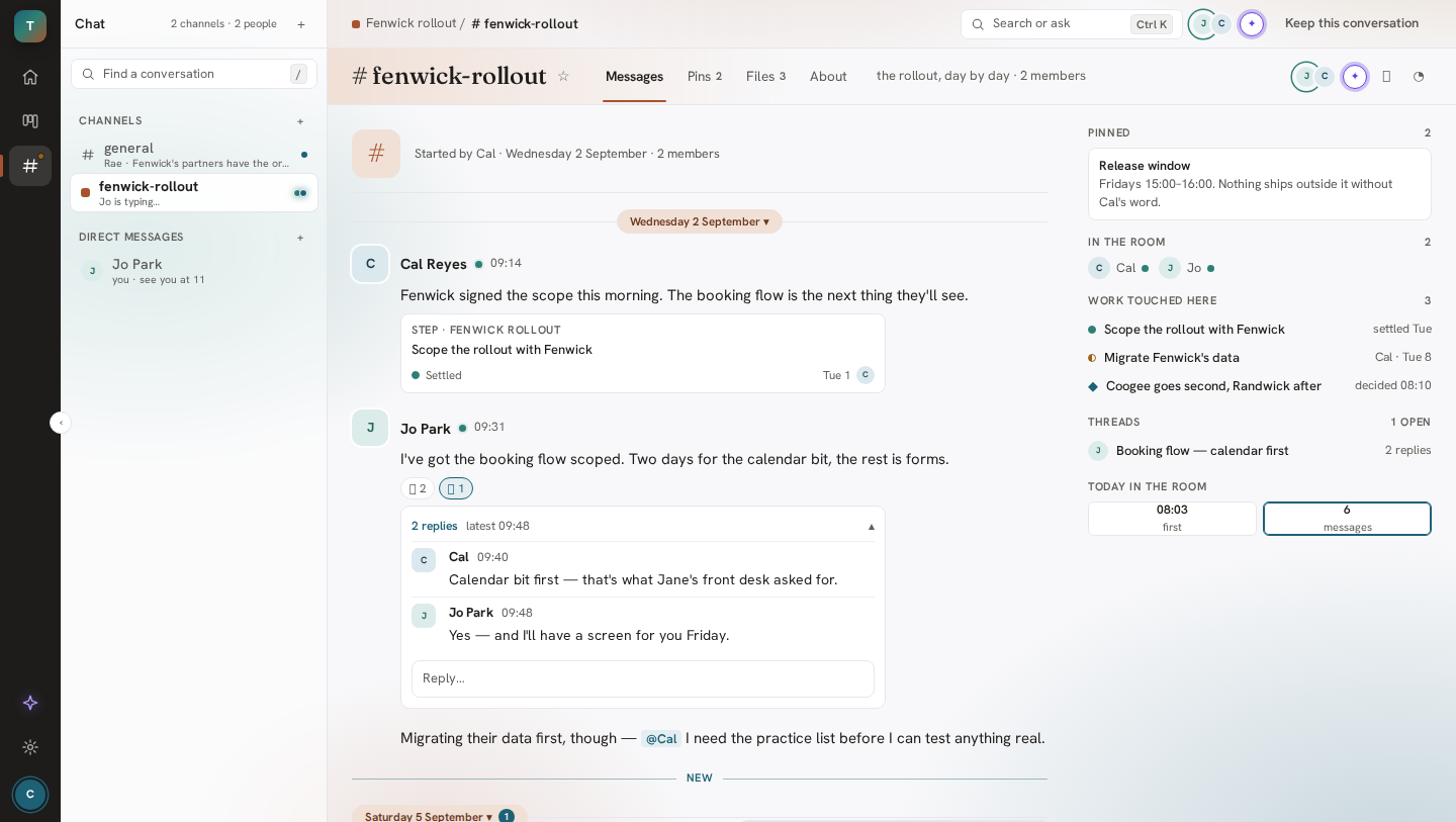 Salience Chat design preview